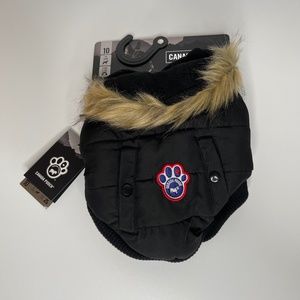 Black Canada Pooch Parka size 10